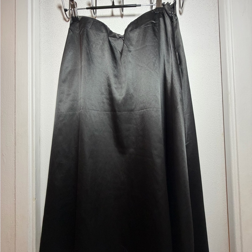 Ardene Black Maxi Satin Skirt